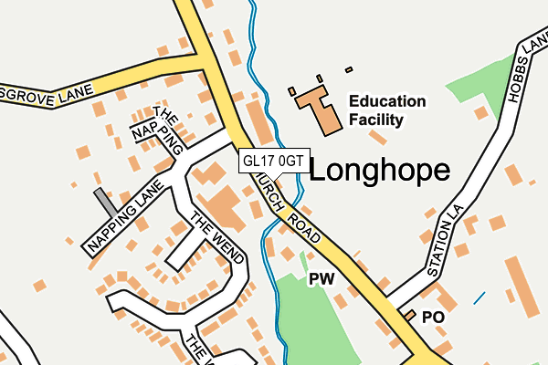 GL17 0GT map - OS OpenMap – Local (Ordnance Survey)