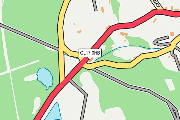 GL17 0HB map - OS OpenMap – Local (Ordnance Survey)