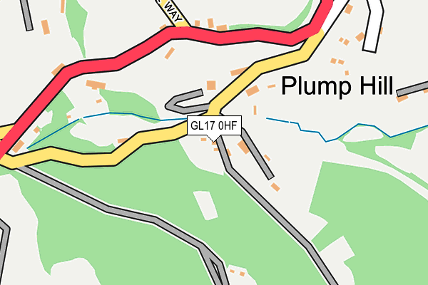 GL17 0HF map - OS OpenMap – Local (Ordnance Survey)