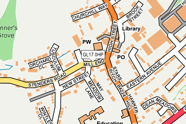 GL17 0HP map - OS OpenMap – Local (Ordnance Survey)