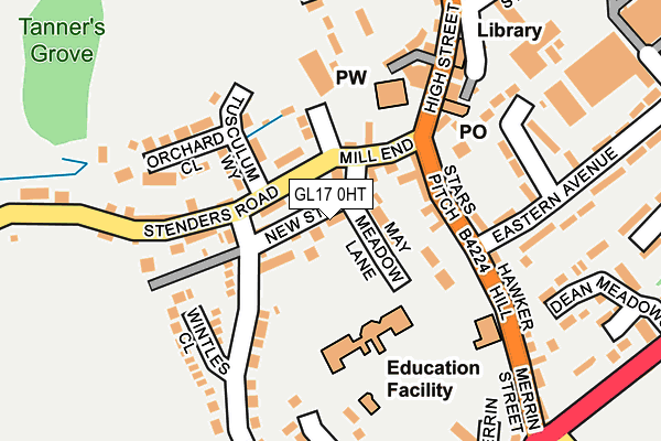 GL17 0HT map - OS OpenMap – Local (Ordnance Survey)