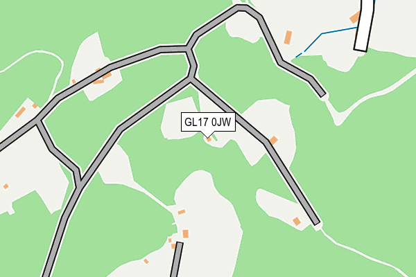 GL17 0JW map - OS OpenMap – Local (Ordnance Survey)