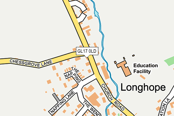 GL17 0LD map - OS OpenMap – Local (Ordnance Survey)