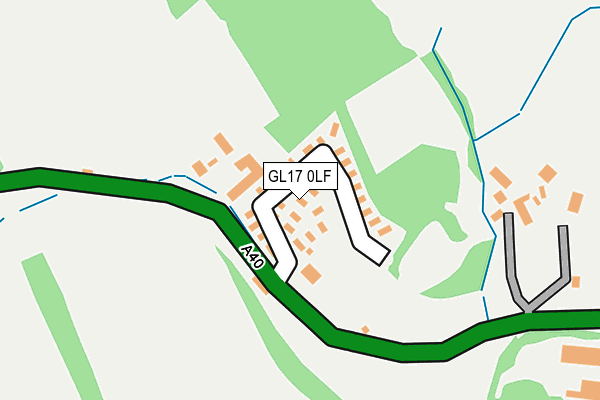 GL17 0LF map - OS OpenMap – Local (Ordnance Survey)