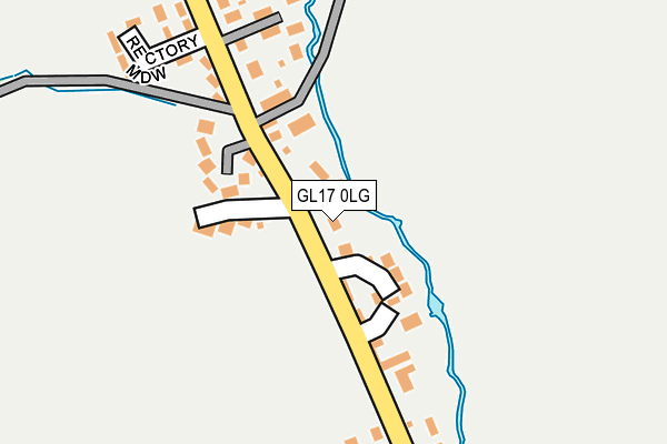 GL17 0LG map - OS OpenMap – Local (Ordnance Survey)