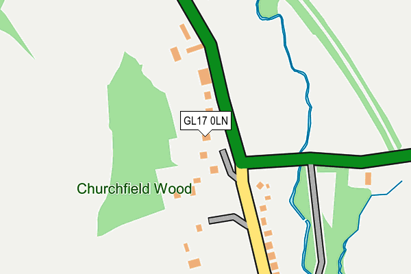 GL17 0LN map - OS OpenMap – Local (Ordnance Survey)