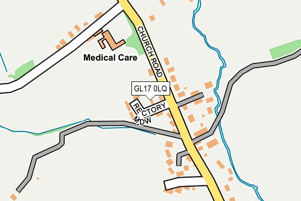 GL17 0LQ map - OS OpenMap – Local (Ordnance Survey)