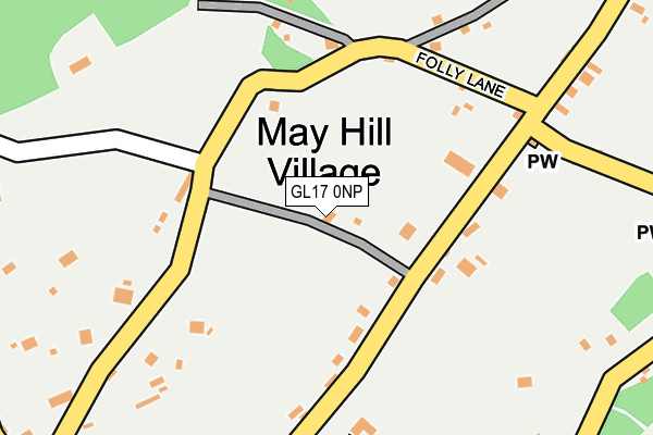 GL17 0NP map - OS OpenMap – Local (Ordnance Survey)