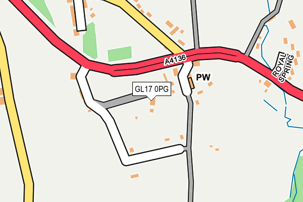 GL17 0PG map - OS OpenMap – Local (Ordnance Survey)