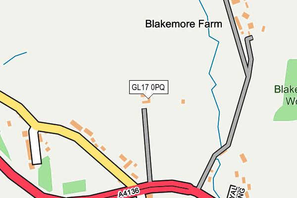 GL17 0PQ map - OS OpenMap – Local (Ordnance Survey)