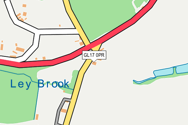 GL17 0PR map - OS OpenMap – Local (Ordnance Survey)