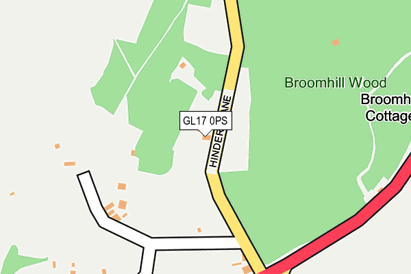 GL17 0PS map - OS OpenMap – Local (Ordnance Survey)