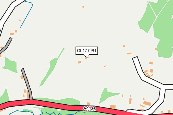 GL17 0PU map - OS OpenMap – Local (Ordnance Survey)