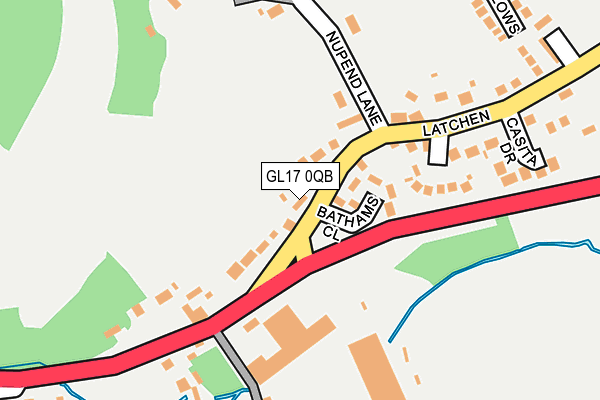 GL17 0QB map - OS OpenMap – Local (Ordnance Survey)