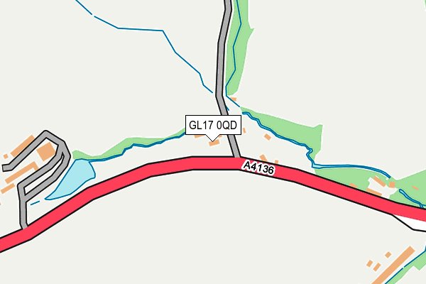 GL17 0QD map - OS OpenMap – Local (Ordnance Survey)