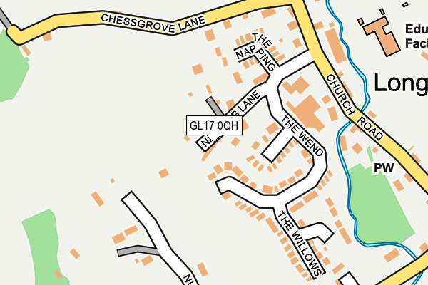 GL17 0QH map - OS OpenMap – Local (Ordnance Survey)