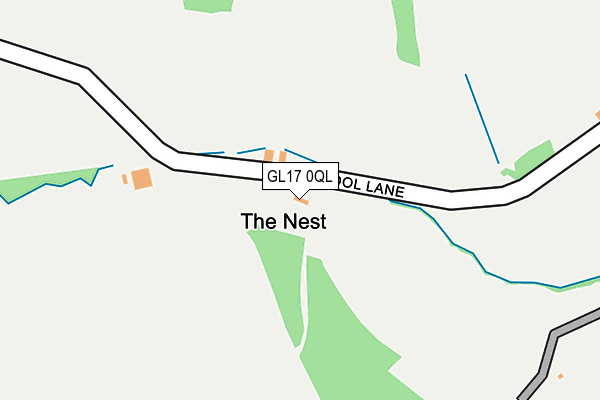 GL17 0QL map - OS OpenMap – Local (Ordnance Survey)