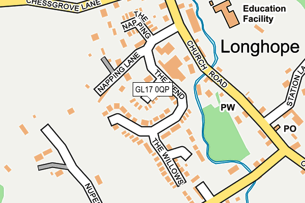 GL17 0QP map - OS OpenMap – Local (Ordnance Survey)