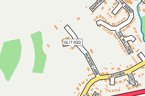 GL17 0QQ map - OS OpenMap – Local (Ordnance Survey)