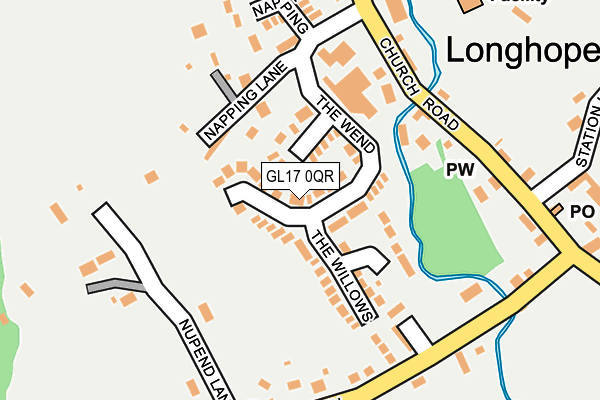 GL17 0QR map - OS OpenMap – Local (Ordnance Survey)