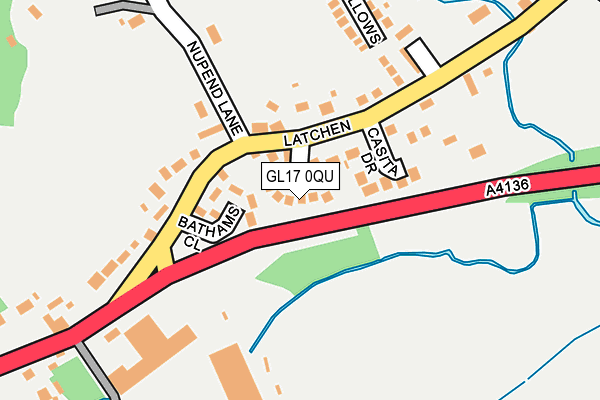 GL17 0QU map - OS OpenMap – Local (Ordnance Survey)