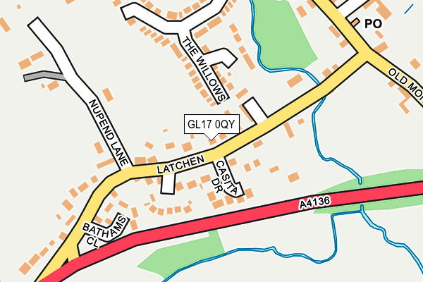 GL17 0QY map - OS OpenMap – Local (Ordnance Survey)