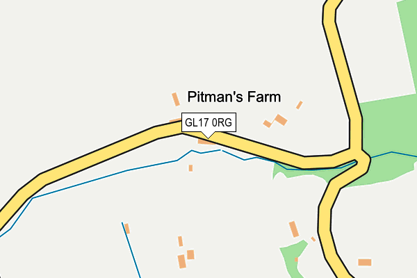 GL17 0RG map - OS OpenMap – Local (Ordnance Survey)