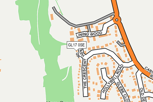 GL17 0SE map - OS OpenMap – Local (Ordnance Survey)