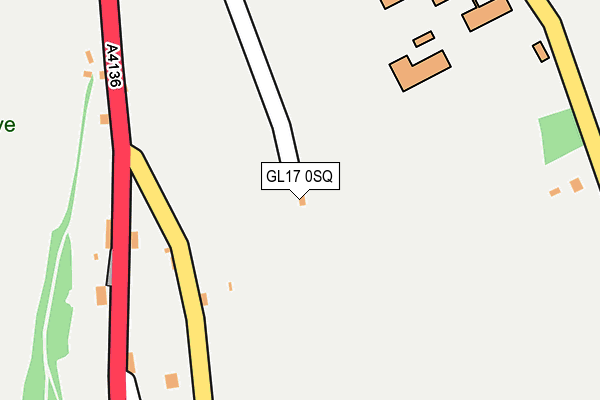 GL17 0SQ map - OS OpenMap – Local (Ordnance Survey)