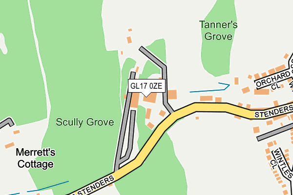 GL17 0ZE map - OS OpenMap – Local (Ordnance Survey)