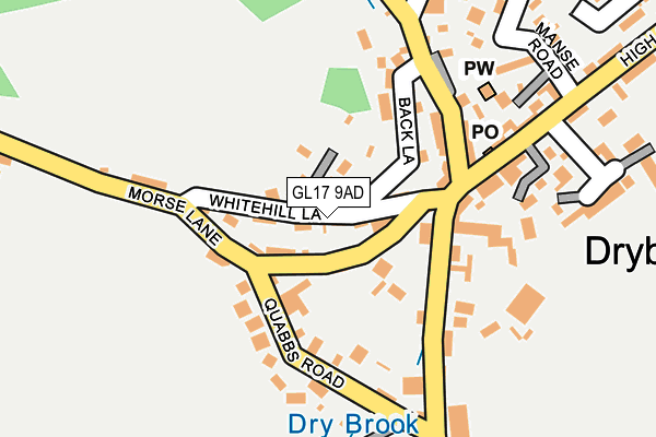 GL17 9AD map - OS OpenMap – Local (Ordnance Survey)