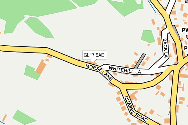 GL17 9AE map - OS OpenMap – Local (Ordnance Survey)