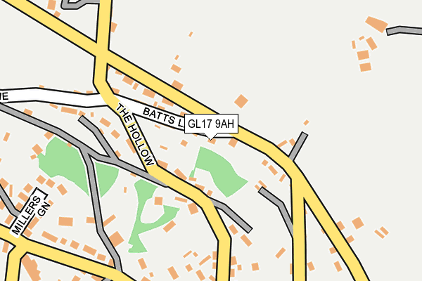 GL17 9AH map - OS OpenMap – Local (Ordnance Survey)