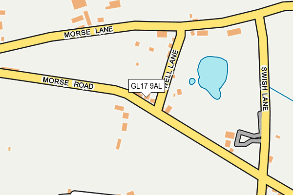 GL17 9AL map - OS OpenMap – Local (Ordnance Survey)