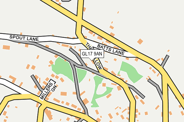 GL17 9AN map - OS OpenMap – Local (Ordnance Survey)