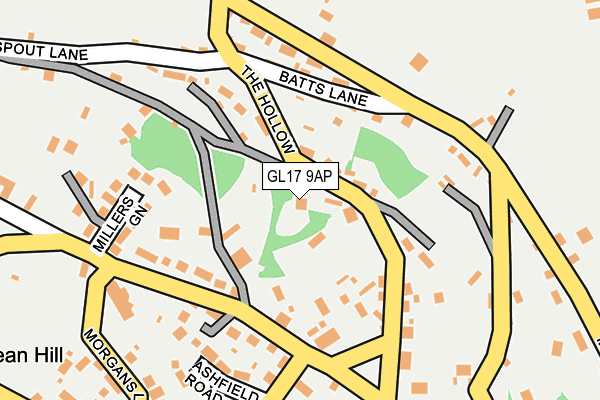 GL17 9AP map - OS OpenMap – Local (Ordnance Survey)