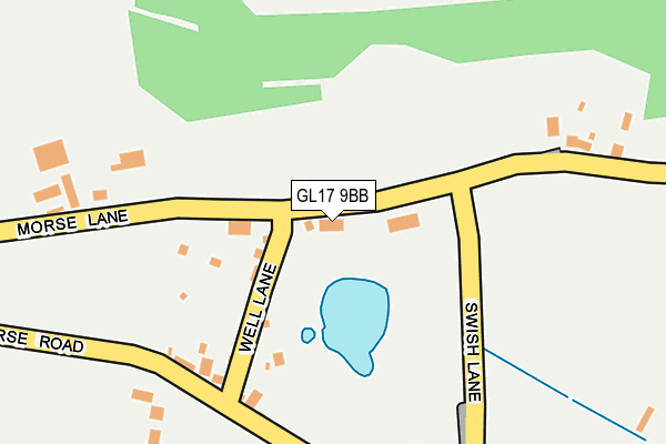 GL17 9BB map - OS OpenMap – Local (Ordnance Survey)