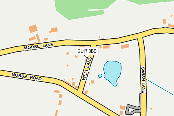 GL17 9BD map - OS OpenMap – Local (Ordnance Survey)