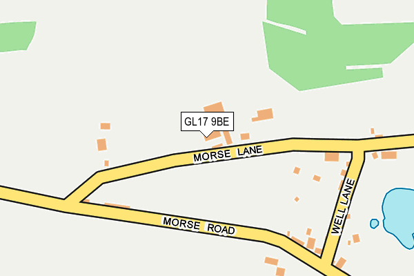 GL17 9BE map - OS OpenMap – Local (Ordnance Survey)