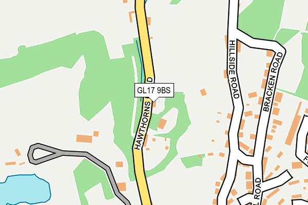 GL17 9BS map - OS OpenMap – Local (Ordnance Survey)