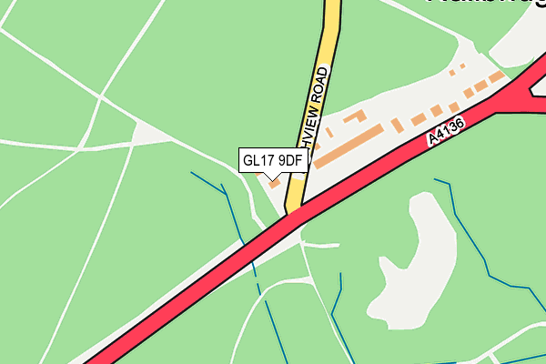 GL17 9DF map - OS OpenMap – Local (Ordnance Survey)