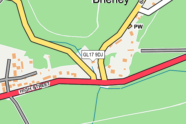 GL17 9DJ map - OS OpenMap – Local (Ordnance Survey)