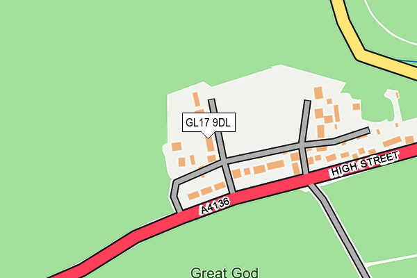 GL17 9DL map - OS OpenMap – Local (Ordnance Survey)