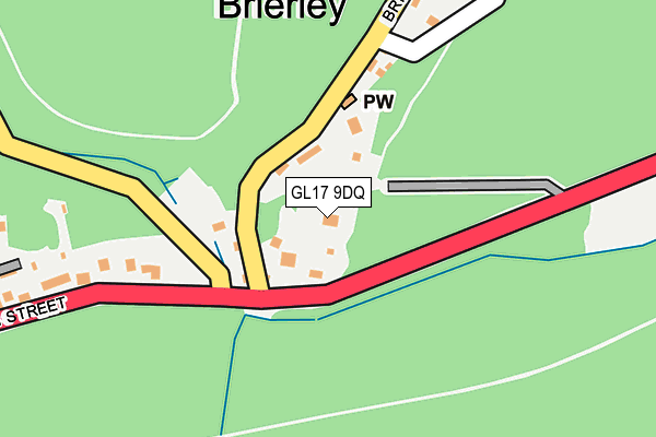 GL17 9DQ map - OS OpenMap – Local (Ordnance Survey)