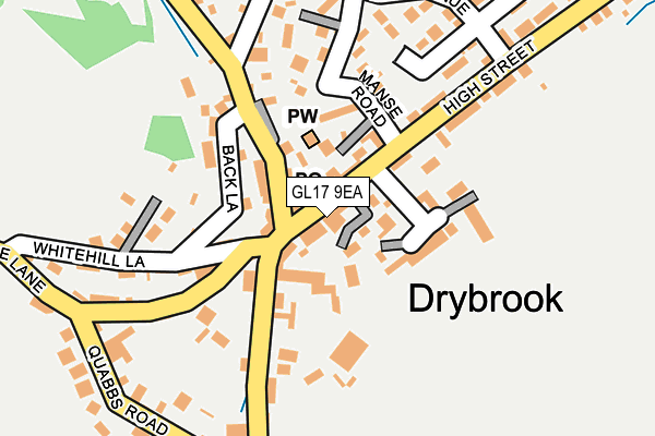 GL17 9EA map - OS OpenMap – Local (Ordnance Survey)