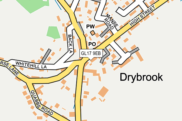 GL17 9EB map - OS OpenMap – Local (Ordnance Survey)