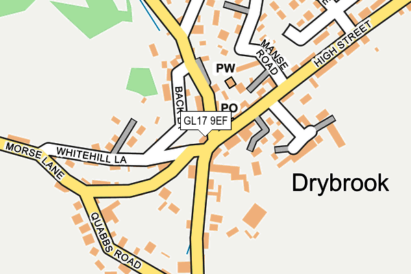 GL17 9EF map - OS OpenMap – Local (Ordnance Survey)