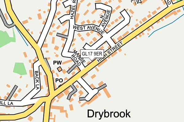 GL17 9ER map - OS OpenMap – Local (Ordnance Survey)