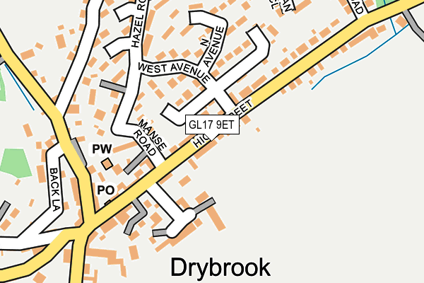 GL17 9ET map - OS OpenMap – Local (Ordnance Survey)