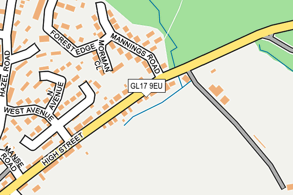 GL17 9EU map - OS OpenMap – Local (Ordnance Survey)